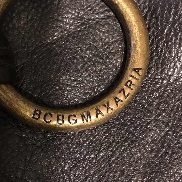 BCBGMaxAzaria Signature Black Leather Hobo Bag - Picture 10 of 12